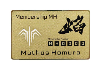 Gold Membership Metal Card